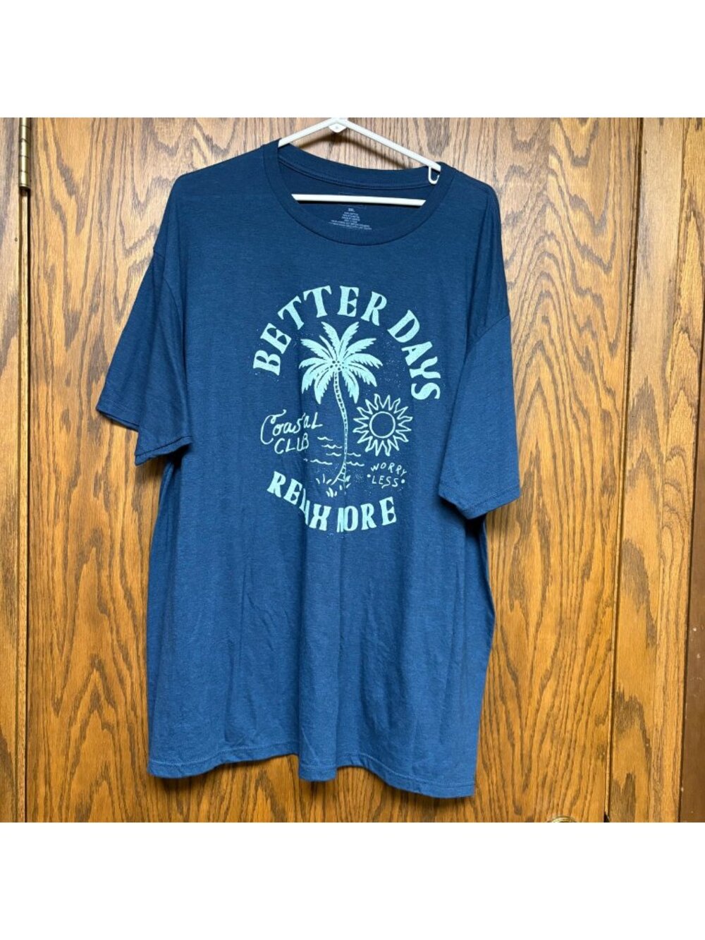 Sonoma T-Shirt Size 2XL Coastal Club Better Days Relax More Palm Tree Tee